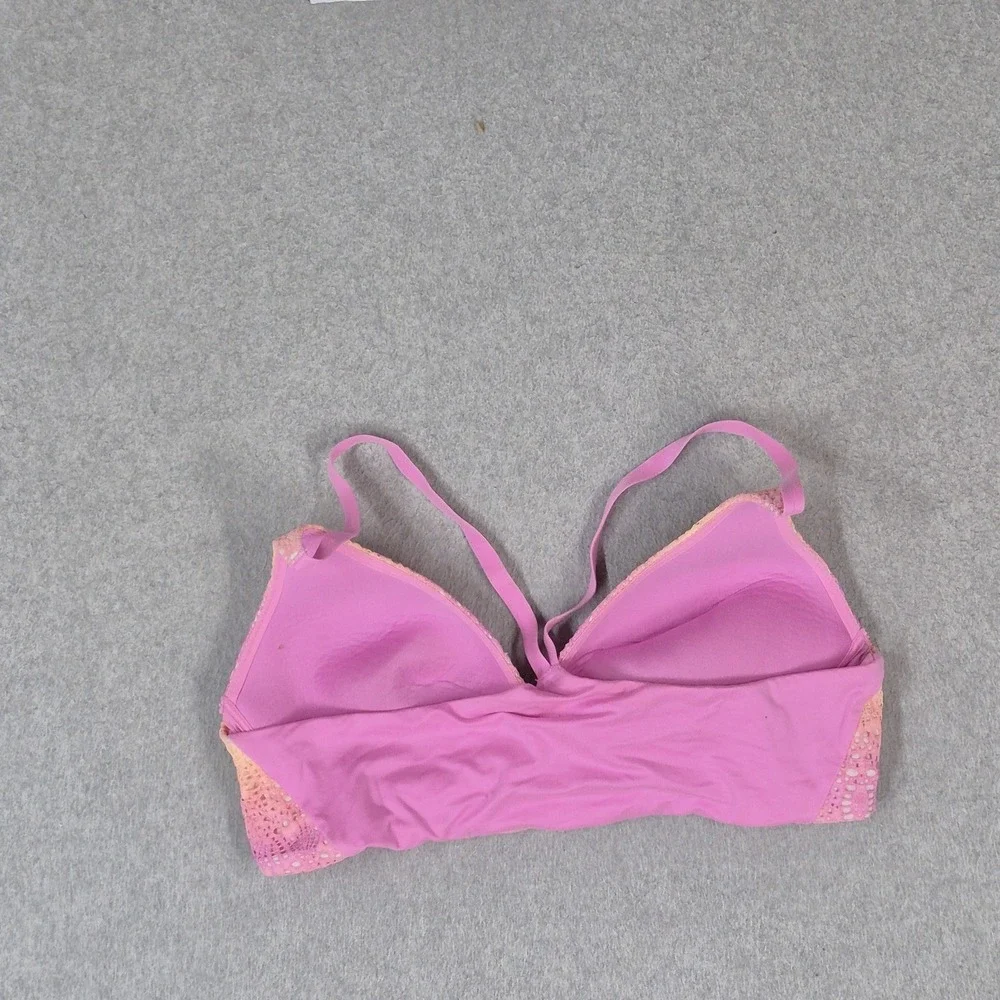 Victoria's Secret Women Bra 36B Pink Geometric Body By Lightly Lined Plunge